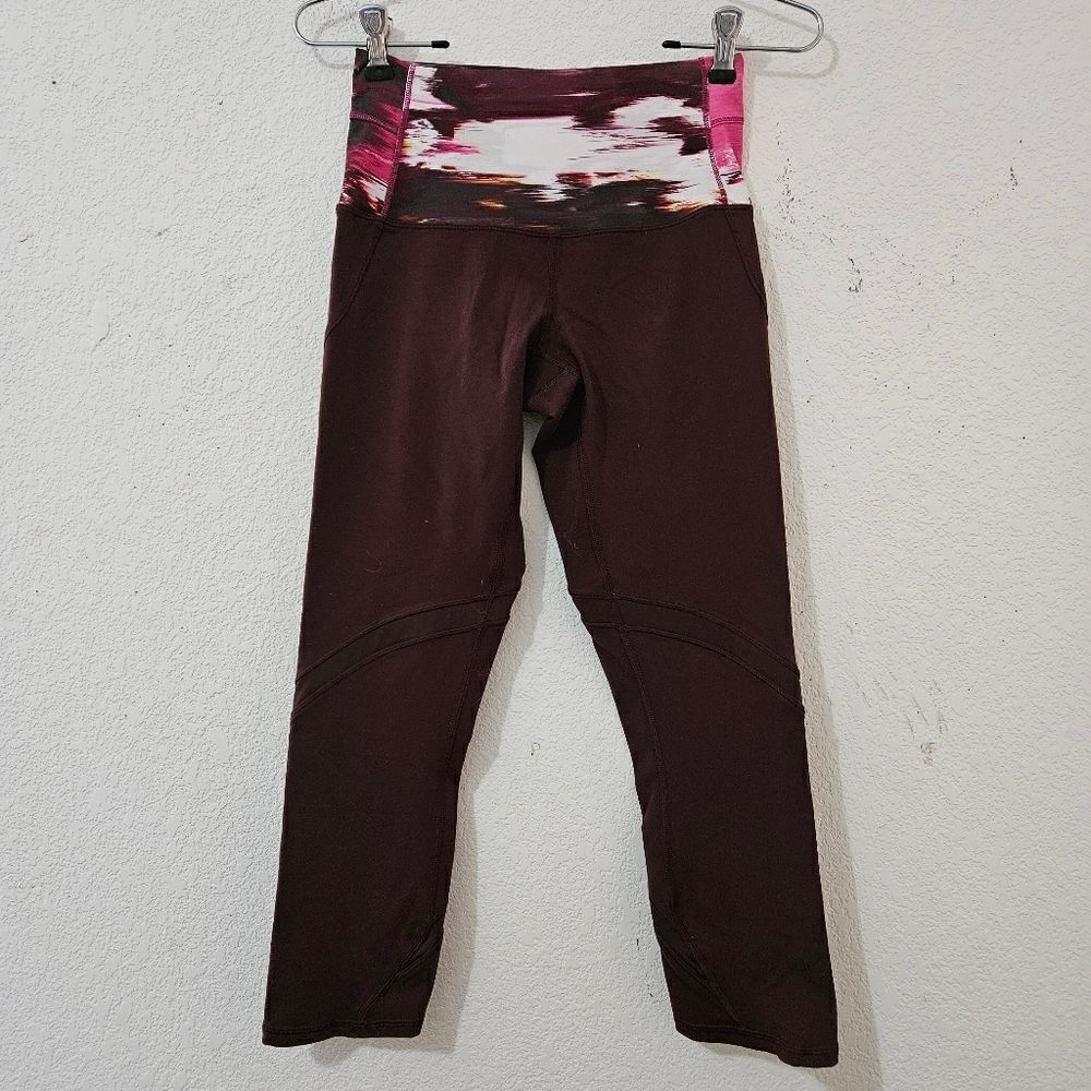 Lululemon Athletica Wunder Under High-Rise Crop leggings size 4